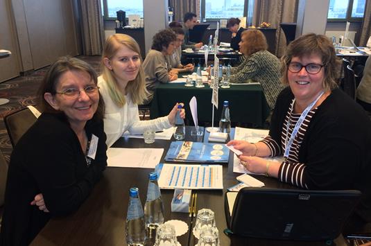 Helen Lami of Academic Summer with Malgorzata Goraj-Bryll and Marta Bryll of ISC International Study Consultants