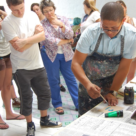 Meeting local artists, entrepreneurs and historians with Kurus English in South Africa