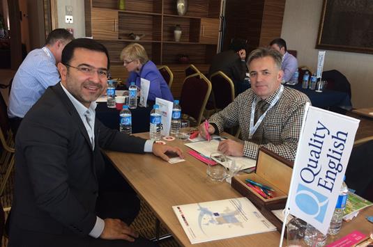 Charlie Reader of Cambridge Academy of English with Onur Yaldizkaya of Idealist Education