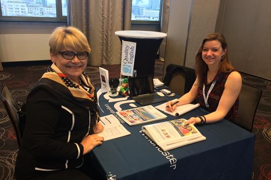 Louise Hunter of ATC Language Schools with Maria Banaszak of LEC Centre