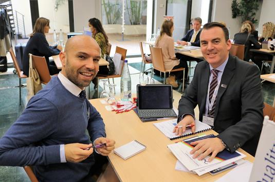 Marc Cullen of Cork English College with Manu Manuel Rodriguez Izquierdo of QualityCourses