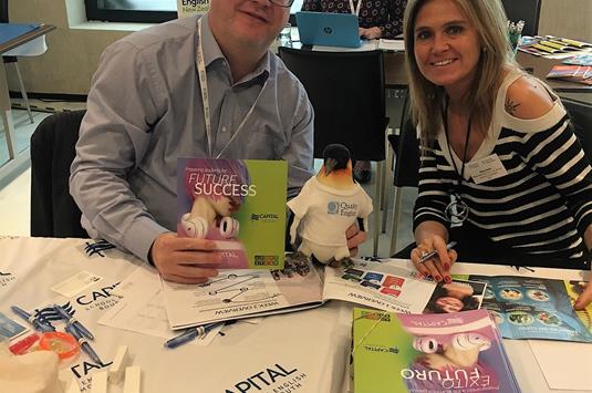 Spencer Fordham of Capital School of English with Marta Sordo of University of Valladolid