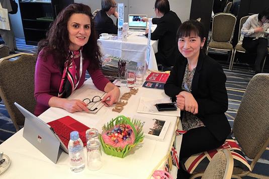 Slavenka Vukovic-Bryan of Languages United with  Mihoko Suzuki of Grow Up Inc