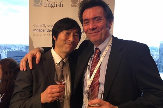 Yoshi Ueoku of Global Study and Neil Mullens of ELC Bristol