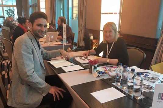Anna Dragun of ILS English with Okan Tombul of CDS Study Abroad