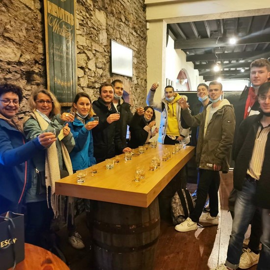 CEC students get a booster of a different kind with a visit to the Jameson Whiskey Distillery