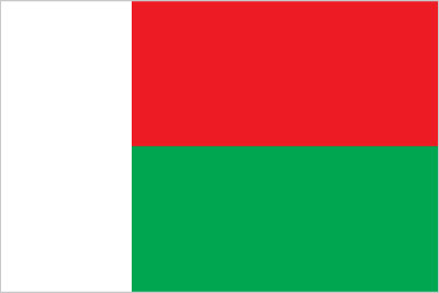 Madagascar official flag