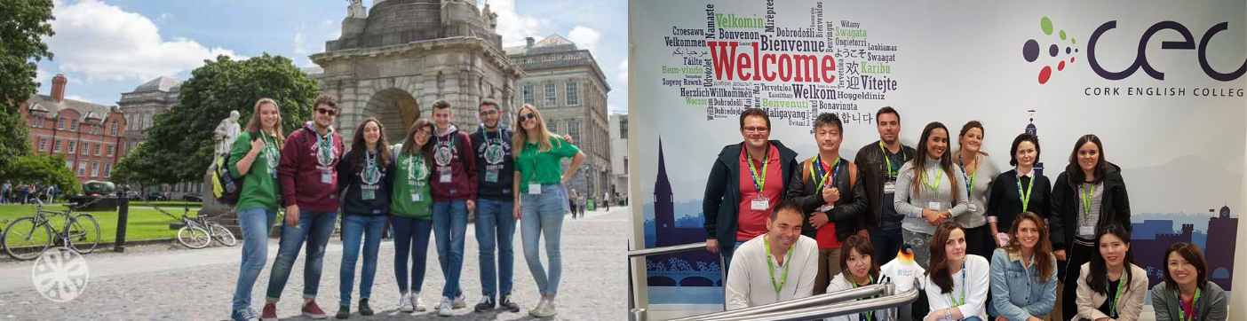 international students experiencing life in Ireland while studying English